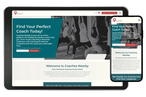 Web Design & Development for Coaches Nearby